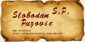 Slobodan Puzović vizit kartica